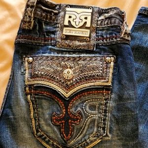Men's Rock Revival Relaxed Jean's
